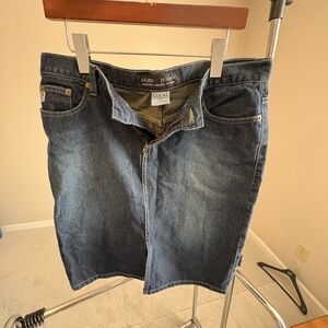 Guess Dark Indigo Denim Skirt